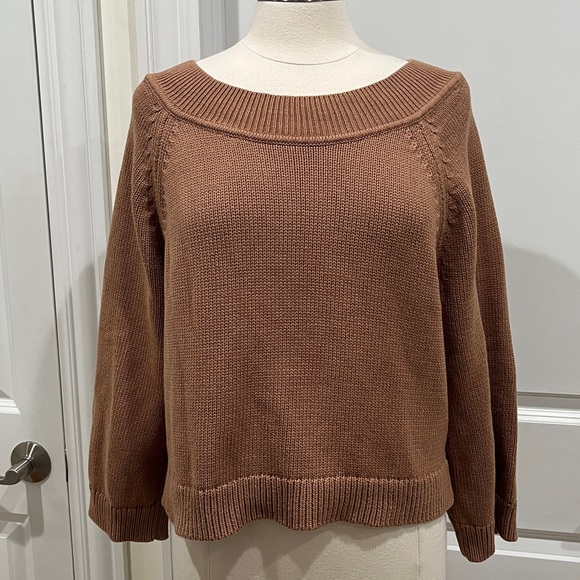 J. Crew relaxed sleeve Boatneck Beach sweater‎ 100% cotton - Picture 2 of 15